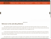 Tablet Screenshot of juliaberg.com